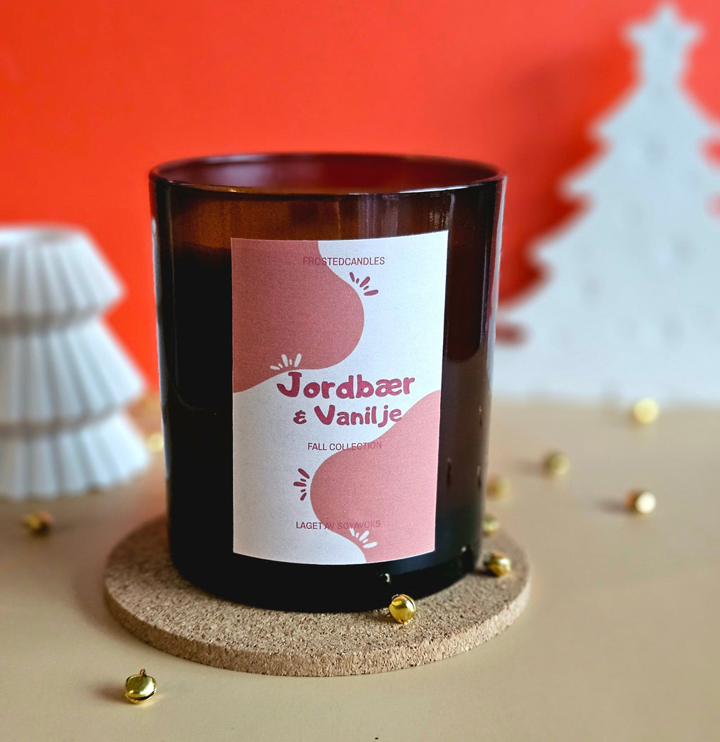 Duftlys - Jordbær & Vanilje