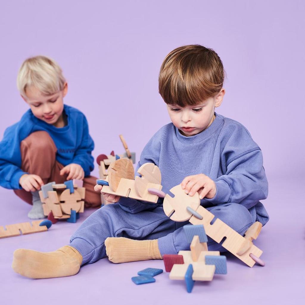 Byggesett Tre Pedagogisk Kreativt Mini 16 Deler BAVVIC