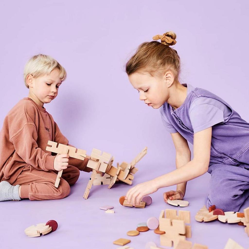Byggesett Tre Pedagogisk Kreativt Mini 16 Deler BAVVIC