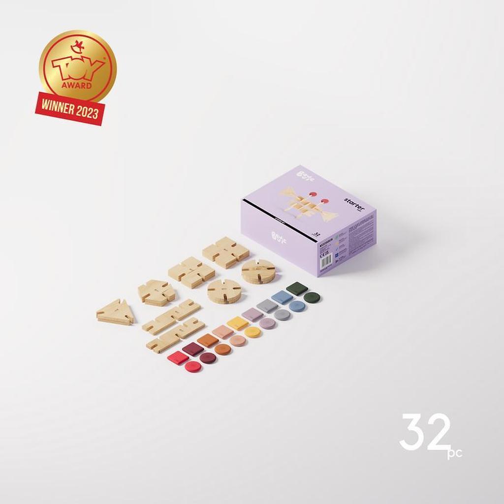 Byggesett I Tre Og Silikon 32 Deler Komplett BAVVIC Starter