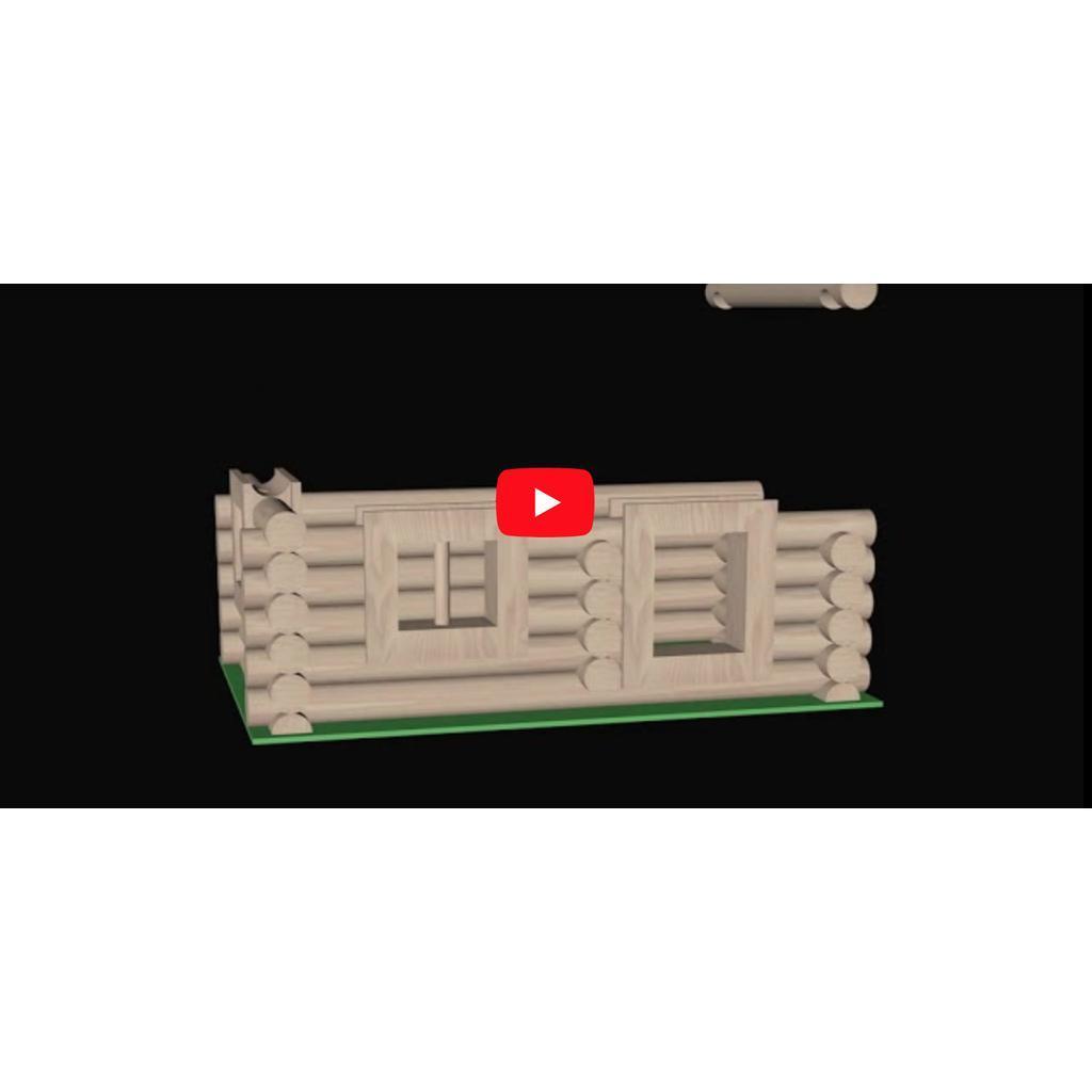 Byggesett Laft I Tre Vario Box 450 Deler Walachia Med Kasse
