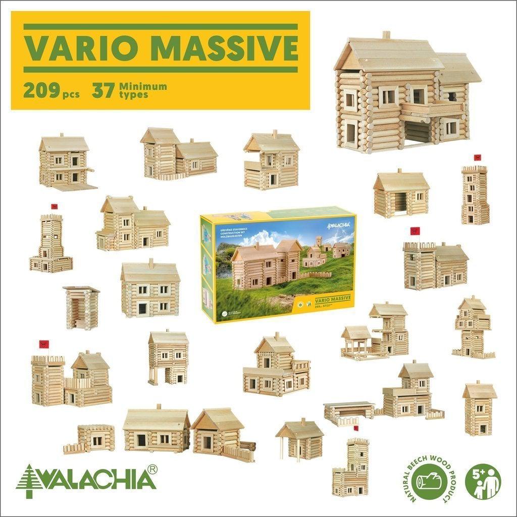 Byggesett Laft Bøk 209 Deler Vario Massive Walachia