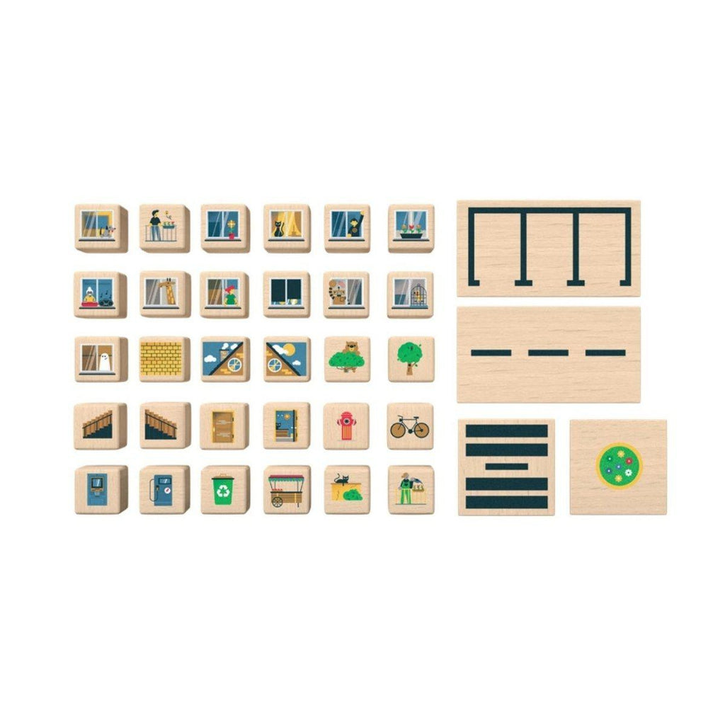 Byggesett I Tre Trykte Motiver 68 Deler Small Just Blocks