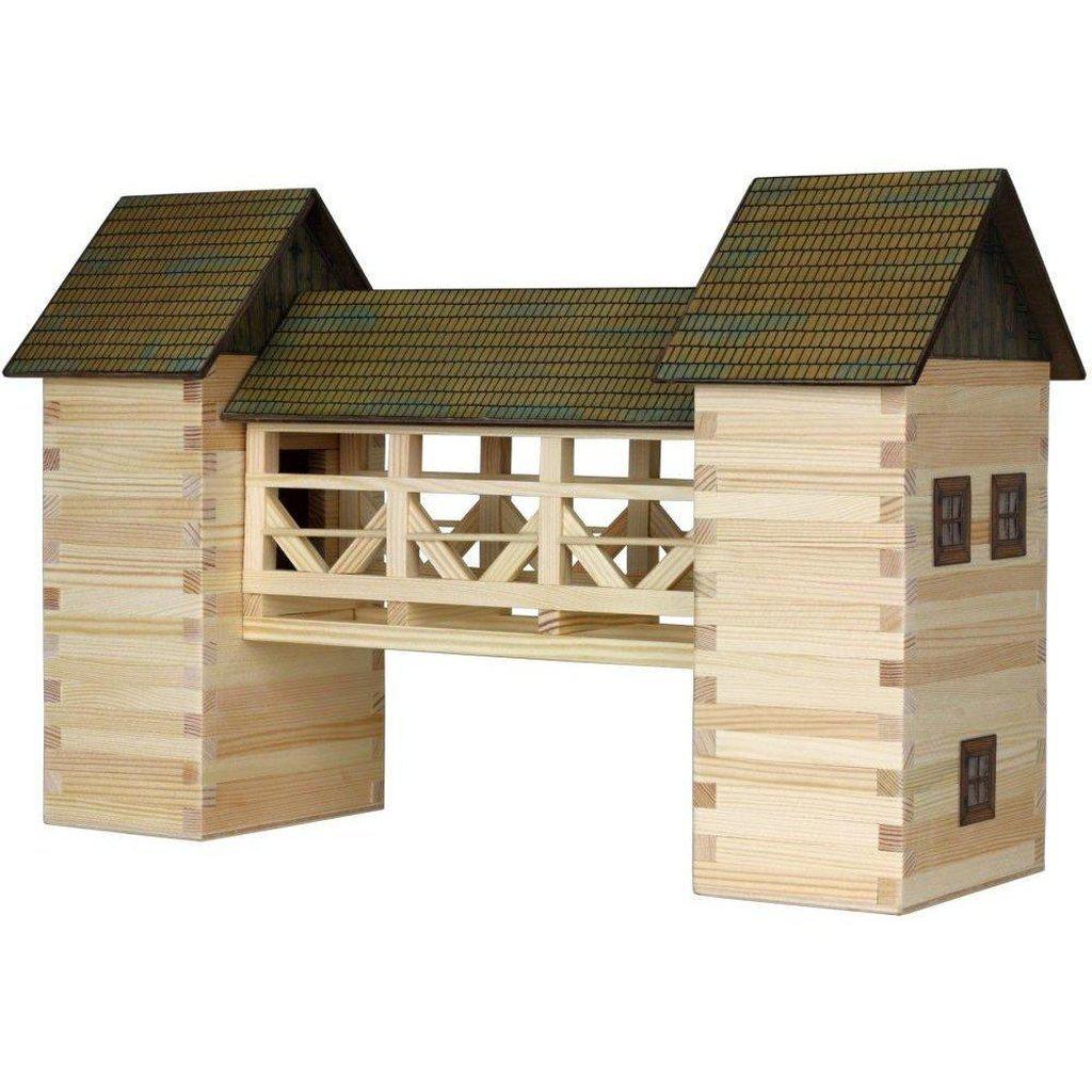 Modellbyggesett Tre Laftet Bro Miniutgave 25 Cm Walachia