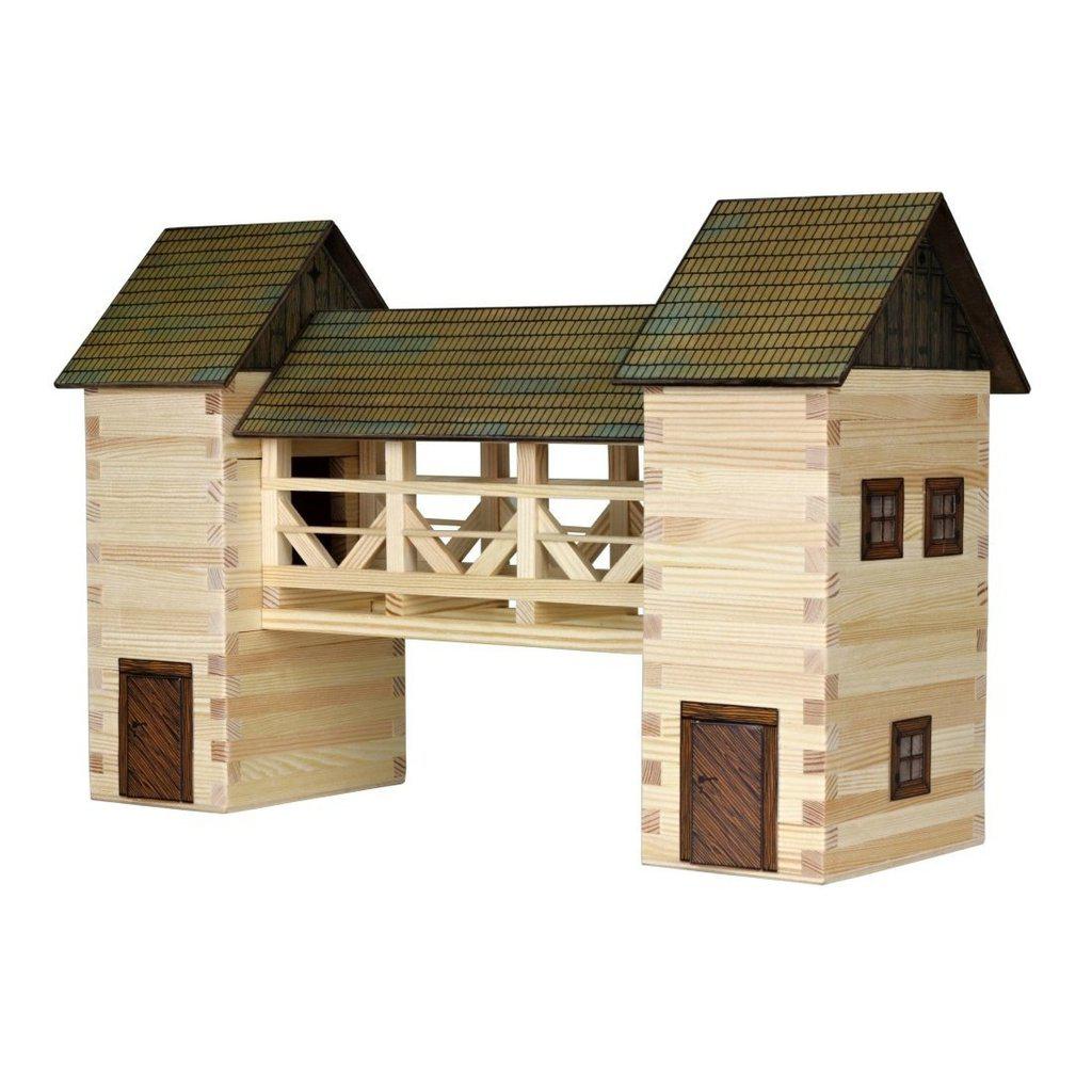 Modellbyggesett Tre Laftet Bro Miniutgave 25 Cm Walachia