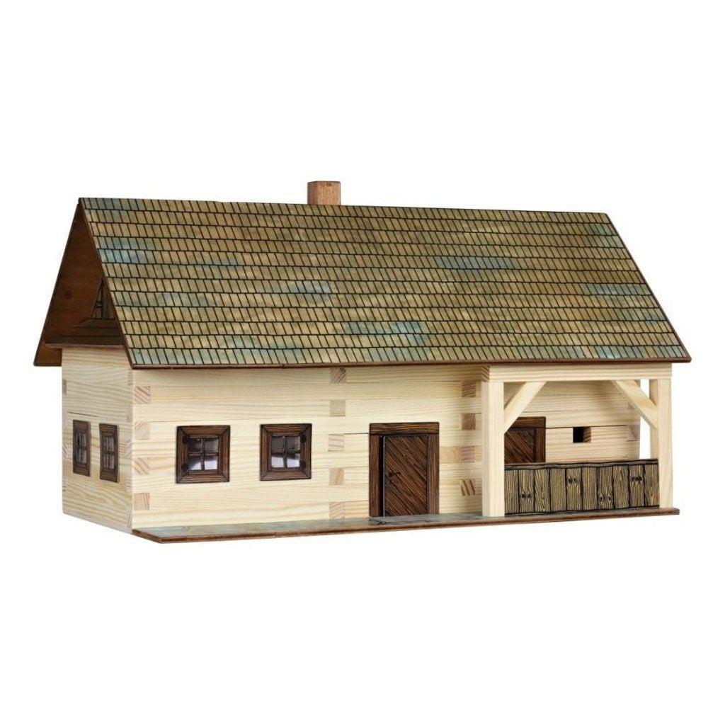 Modellbyggesett Tre Detaljert Miniatyr Gårdshus Walachia