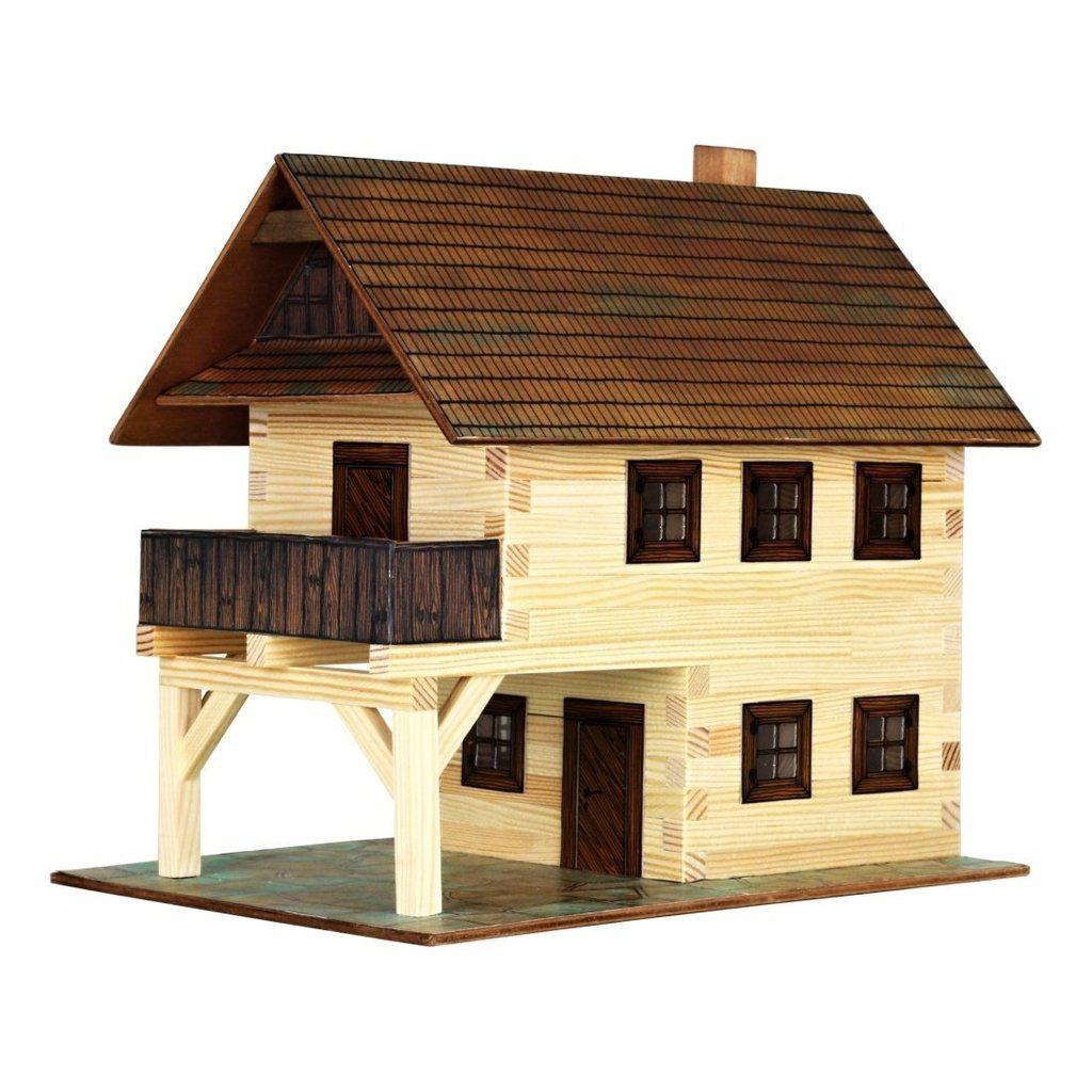 Modellbyggesett Tre Detaljert Miniatyr Gildehall Walachia