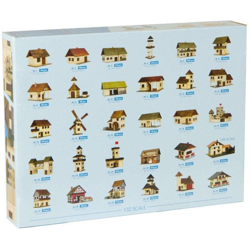 Modellbyggesett Tre Presisjons Miniatyr Slott Walachia