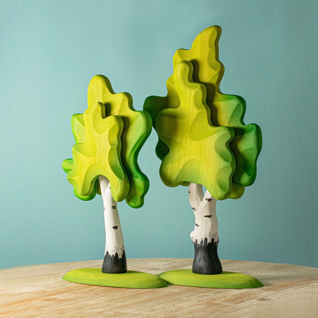 Trefigur I Bjørketre Håndlaget Liten Sensorisk Bumbu Toys