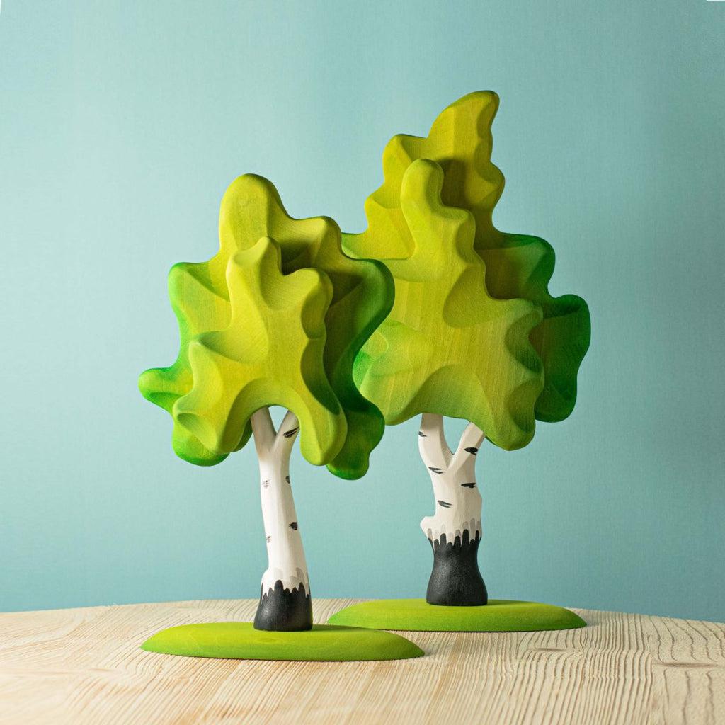 Trefigur I Bjørketre Håndlaget Liten Sensorisk Bumbu Toys