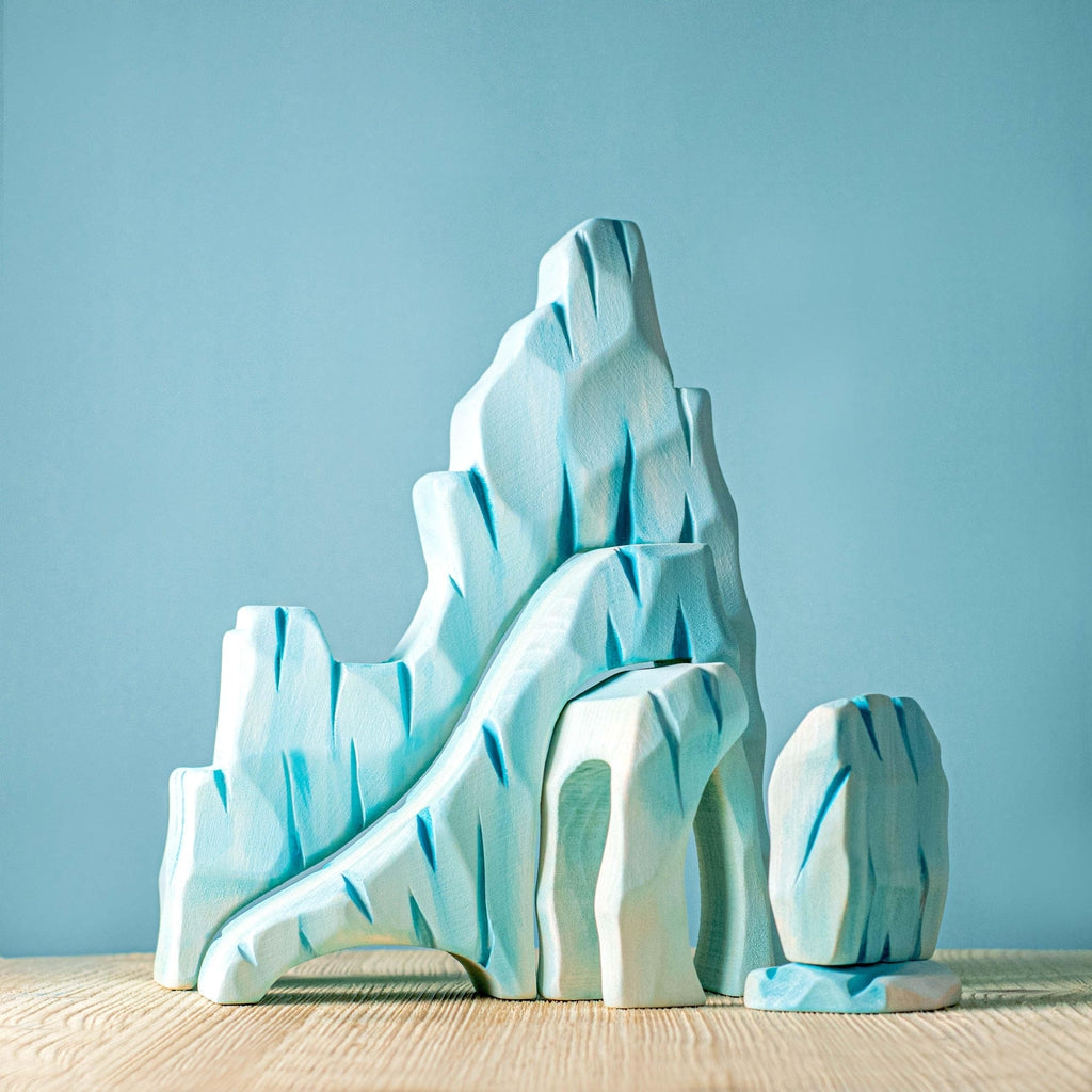 Trefigur Tre Naturinspirert Liten Isfjell Bumbu Toys