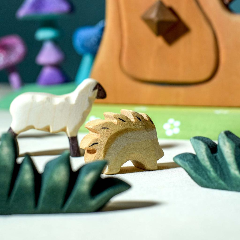 Trefigur I Tre Håndlaget Liten Lam Løpende Bumbu Toys