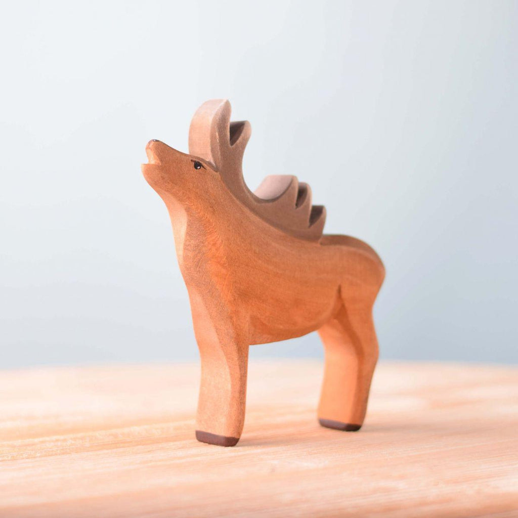Trefigur i tre Håndlaget Liten Rådyr Hann Bumbu Toys