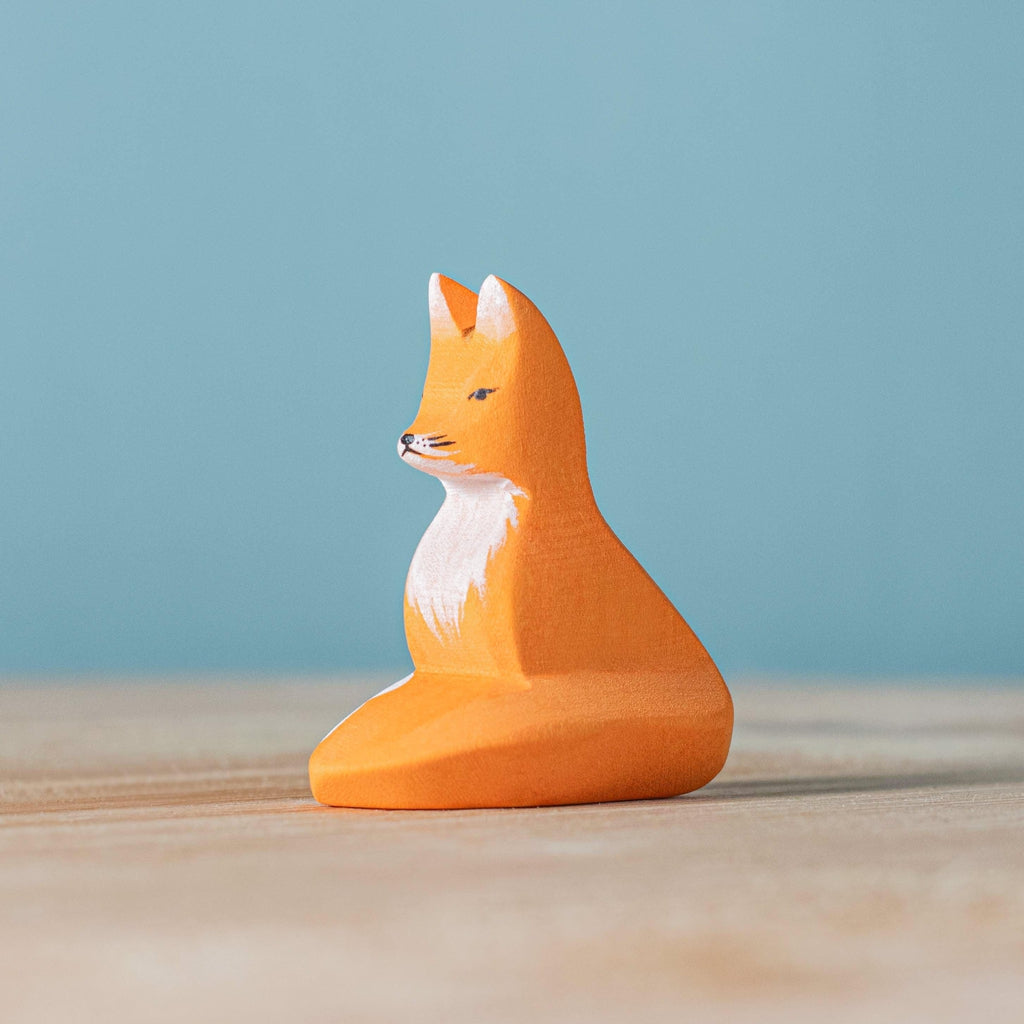Trefigur Lønnetre Sittende Håndlaget Oljet Bumbu Toys