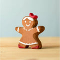 Trefigur Pepperkakedame Håndlaget 9 cm | Bumbu Toys