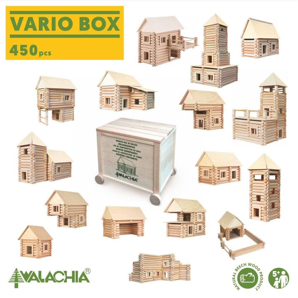 Byggesett Laft I Tre Vario Box 450 Deler Walachia Med Kasse