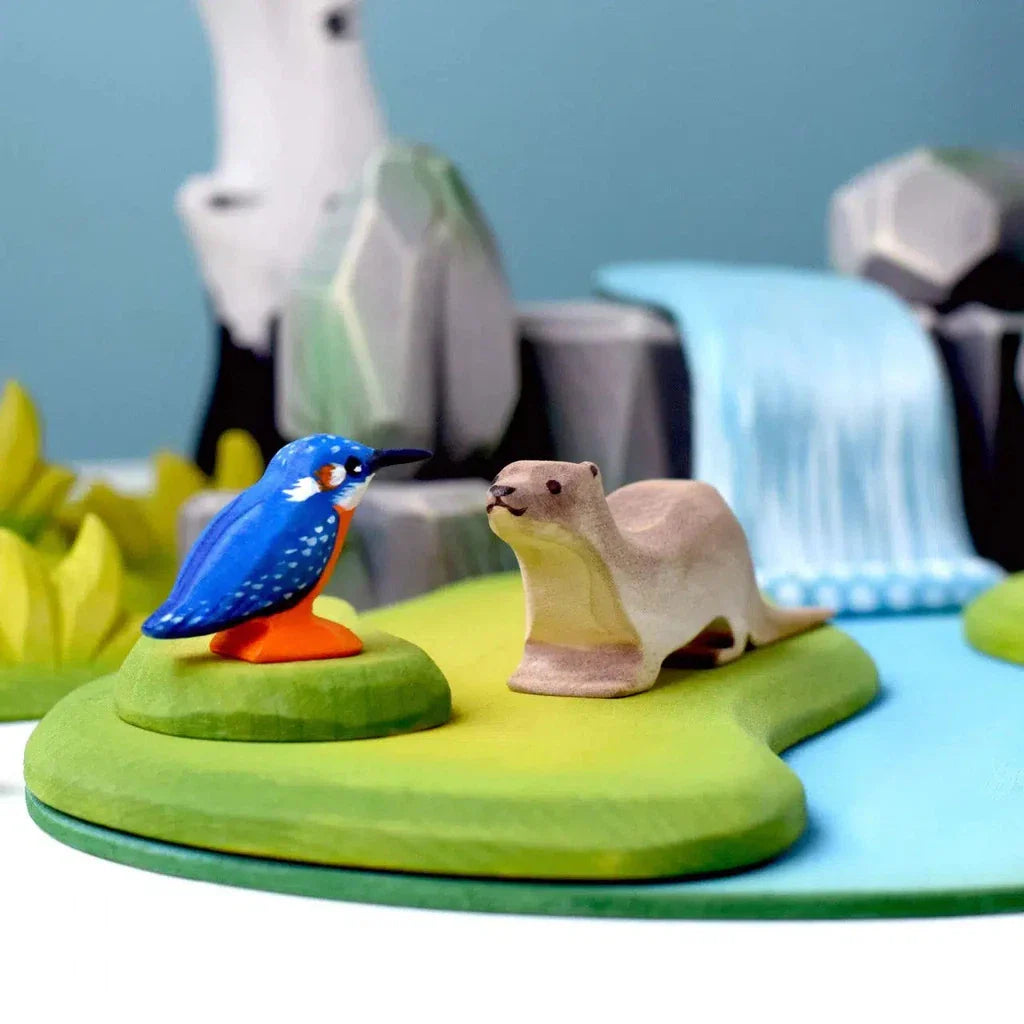 Trefigur I Tre Naturvennlig 10 Cm Isfugl Bumbu Toys