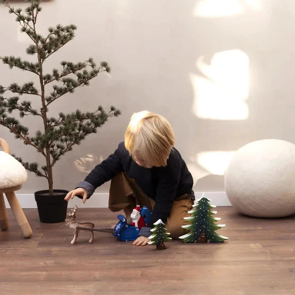 Trefigur Reinsdyr I Bærekraftig Tre 12 Cm Bumbu Toys