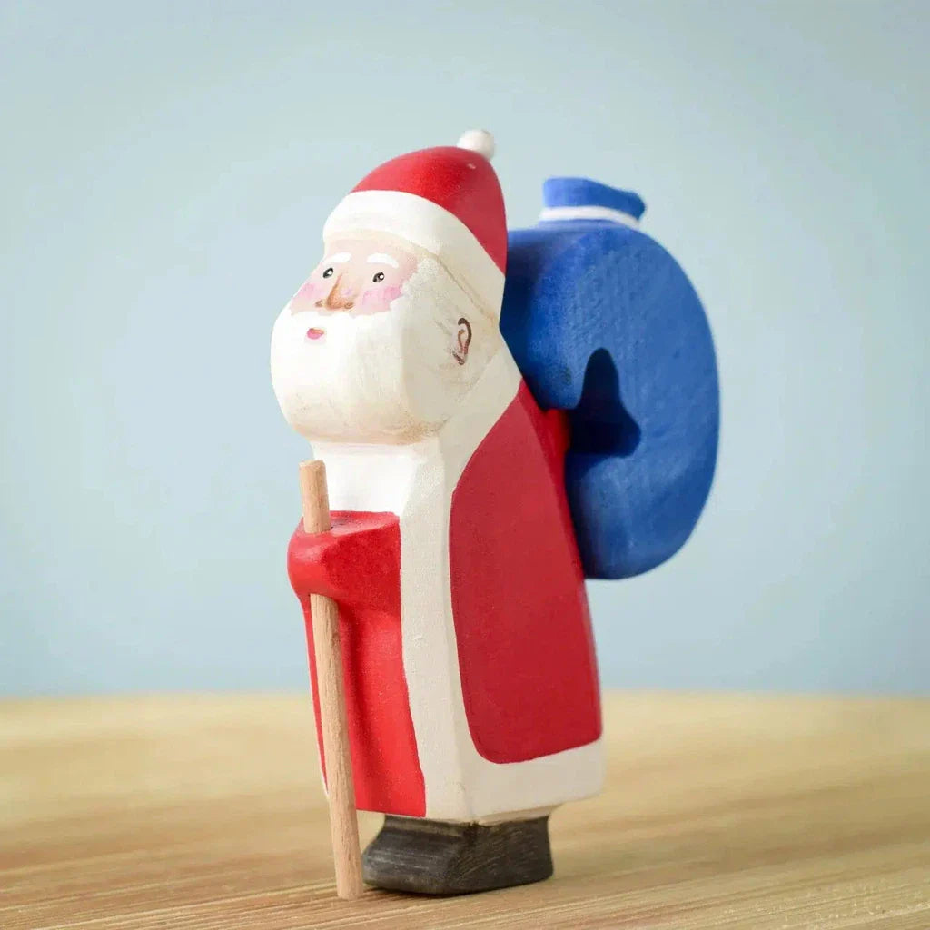 Trefigur Lønnetre Håndmalt Liten Julenisse Bumbu Toys
